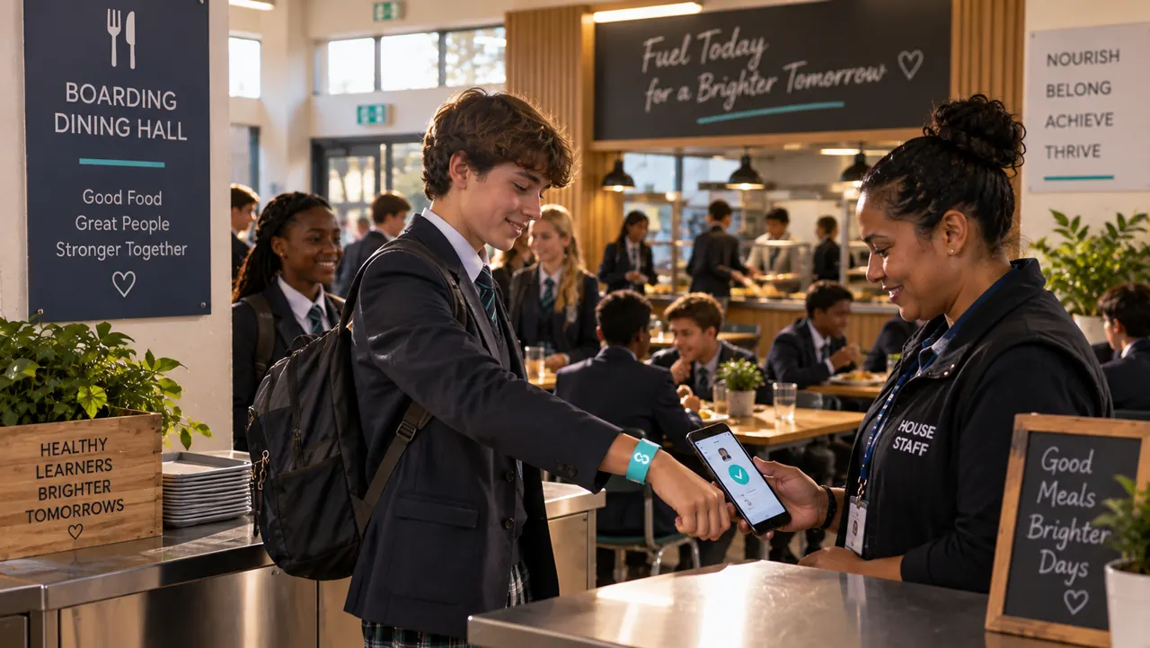 Boarding school dining hall